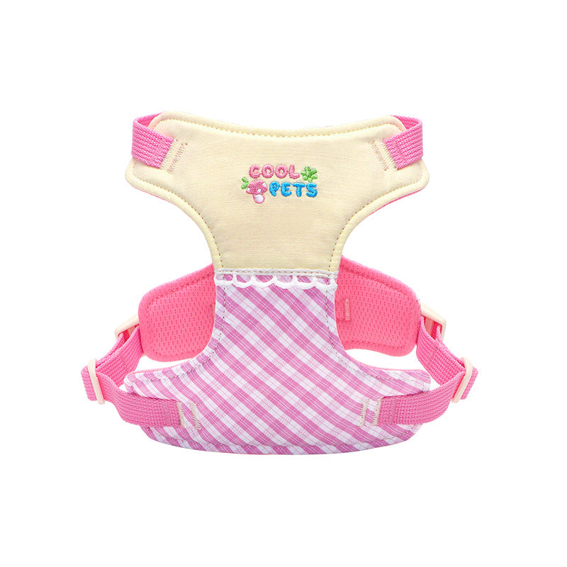 Plaid Lace Harness – Pink