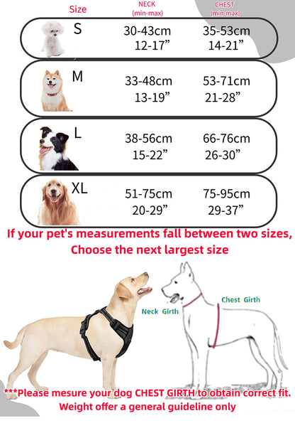 No-Pull Mesh Dog Harness