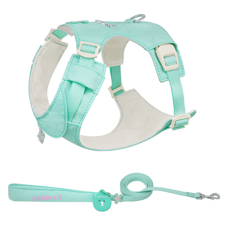 Floral Harness, Leash & Bag Set