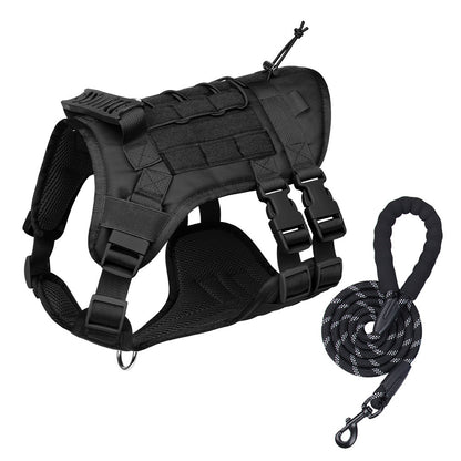Tactical Dog Harness, Leash & Pouch Set