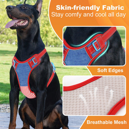 Striped Contrast Vest Dog Harness for Dogs – Pink