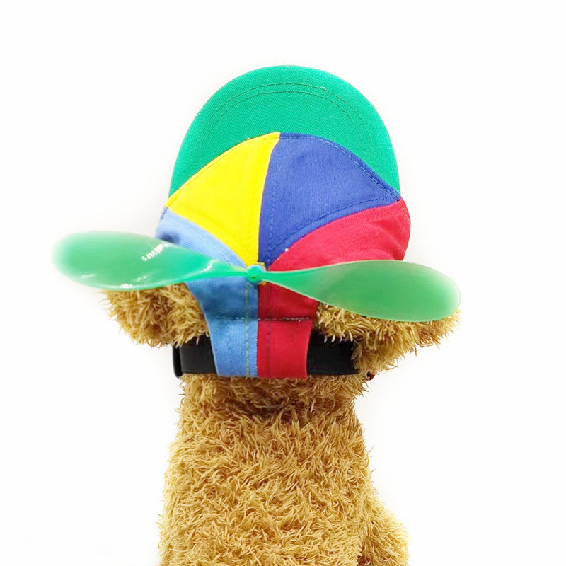 Color-Block Propeller Dog Hat for Dogs – Orange