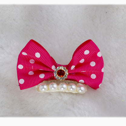 Polka Dot Dog Bow for Dogs – Multi