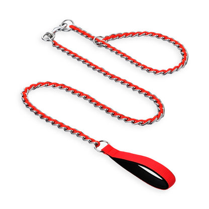 Colorful Braided P-Chain Dog Leash