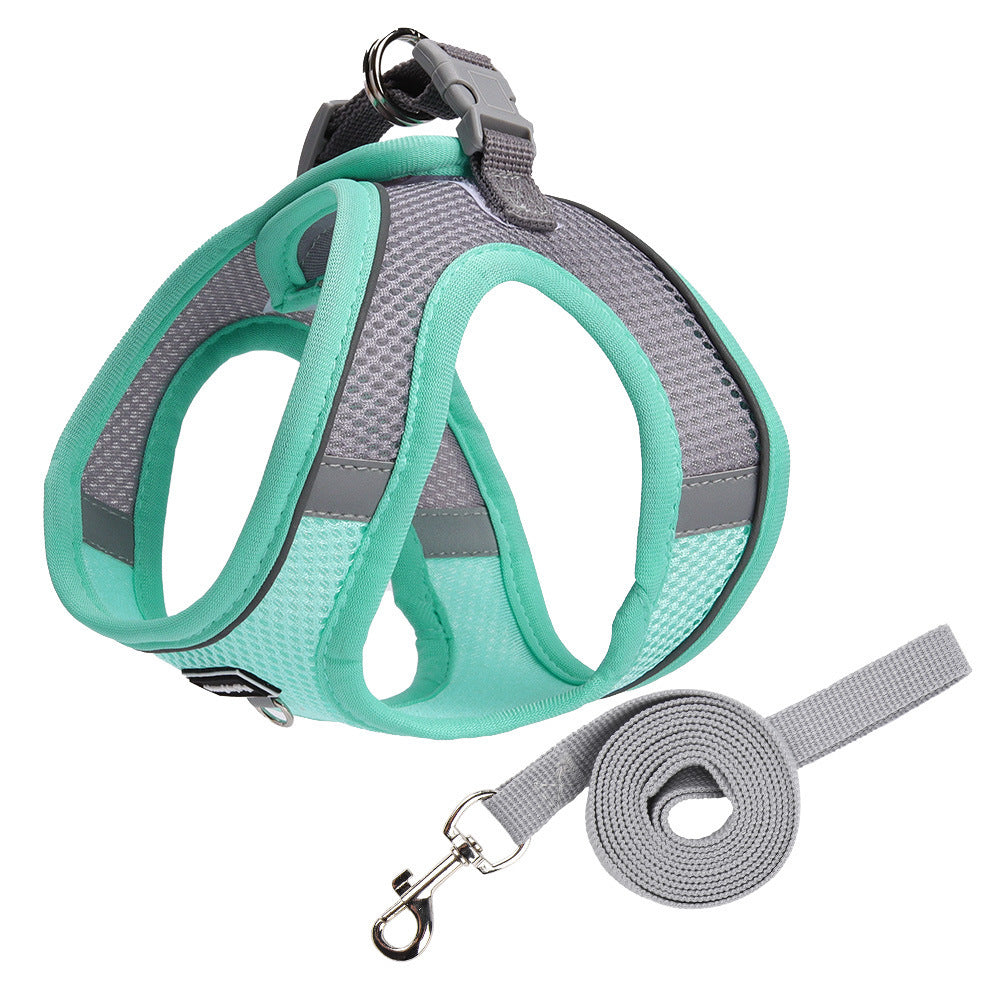 Reflective Mesh Harness & Leash Set