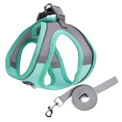 Reflective Mesh Harness & Leash Set