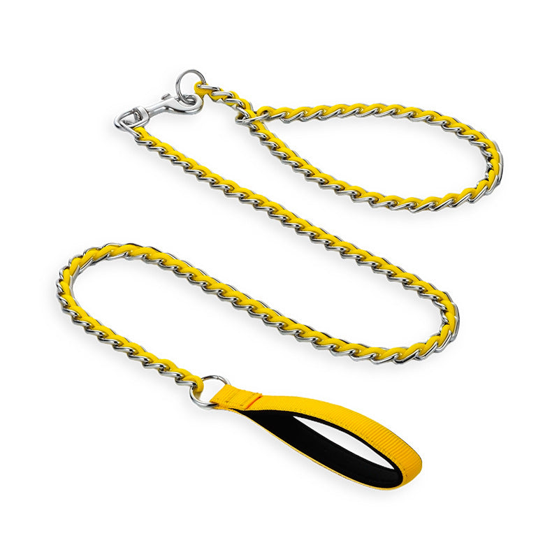 Colorful Braided P-Chain Dog Leash