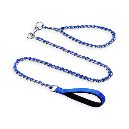 Colorful Braided P-Chain Dog Leash