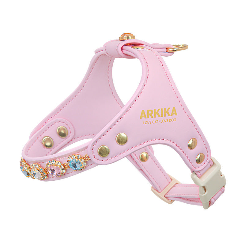 Sparkle Rhinestone Harness & Leash Set