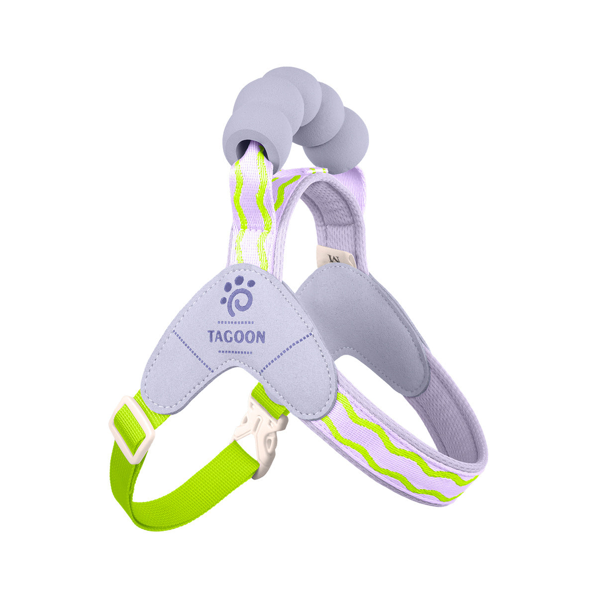 Wave Pattern Harness & Leash Set