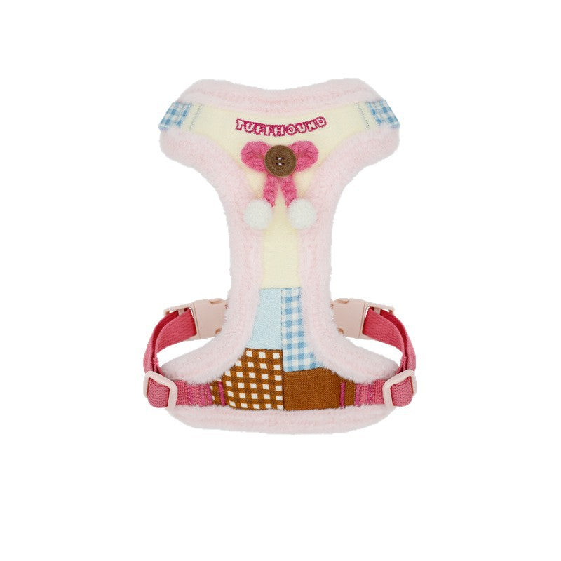 Plush Christmas Dog Harness – Pink