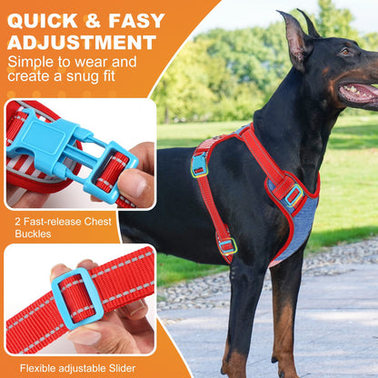 Striped Contrast Vest Dog Harness for Dogs – Pink