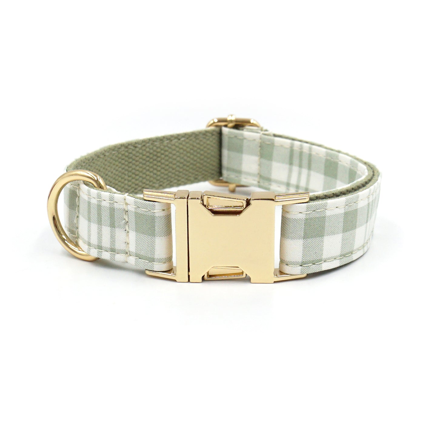 Personalized Plaid Dog Collar