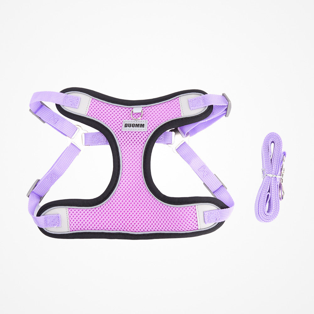 Breathable Mesh Harness & Leash Set