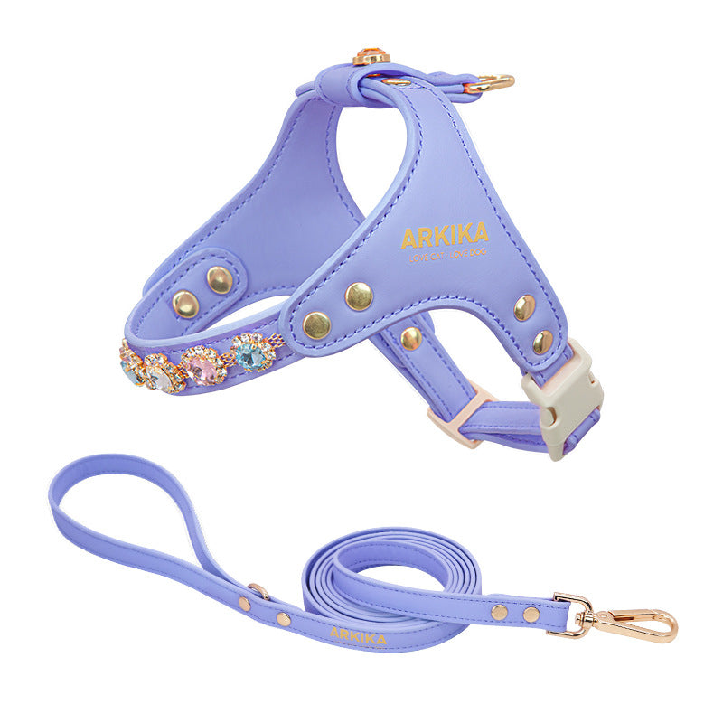 Sparkle Rhinestone Harness & Leash Set
