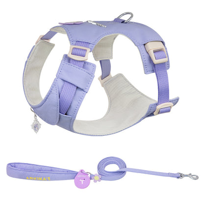 Floral Harness, Leash & Bag Set