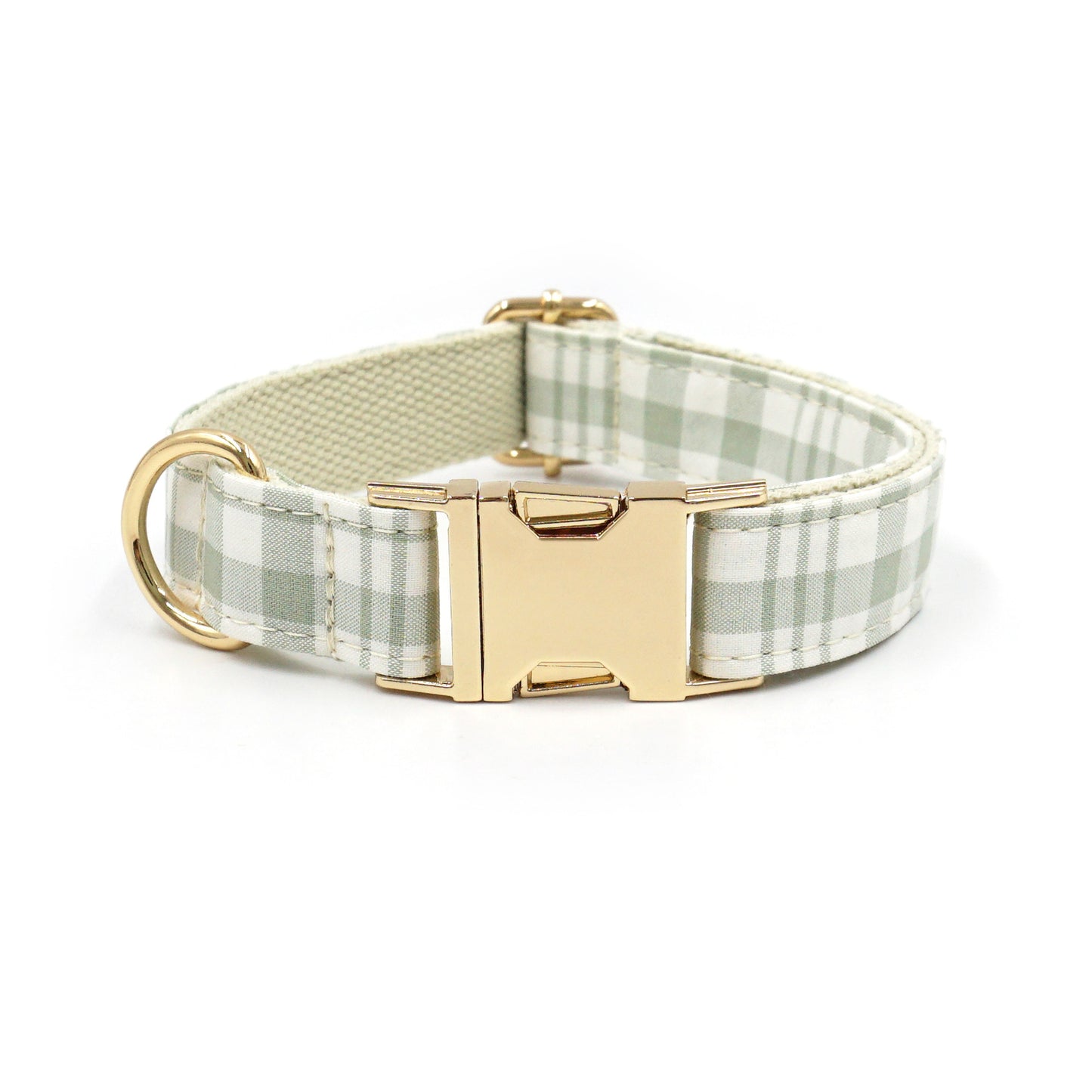 Personalized Plaid Dog Collar