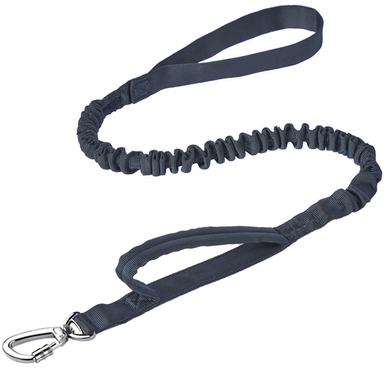 Tactical Elastic Dog Leash for Dogs – Black