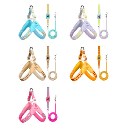 Wave Pattern Harness & Leash Set