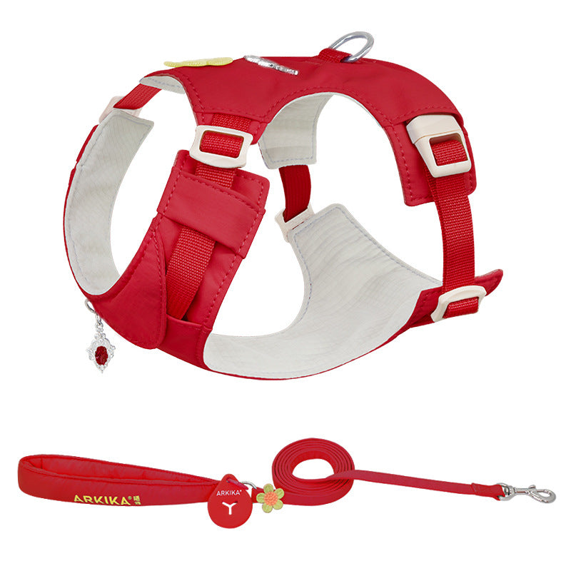 Floral Harness, Leash & Bag Set