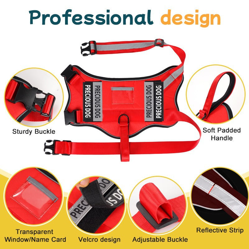 Reflective No-Pull Dog Harness for Dogs – Black