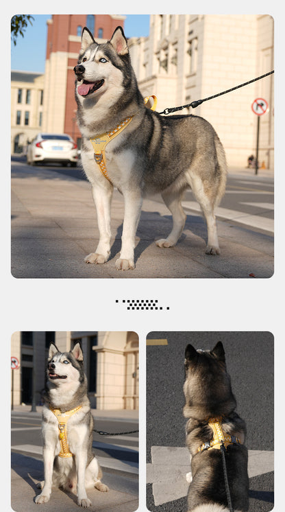 Checkerboard Reflective Dog Harness