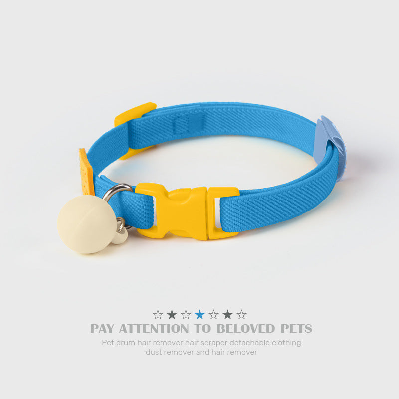 Elastic Adjustable Dog Collar for Dogs – Yellow