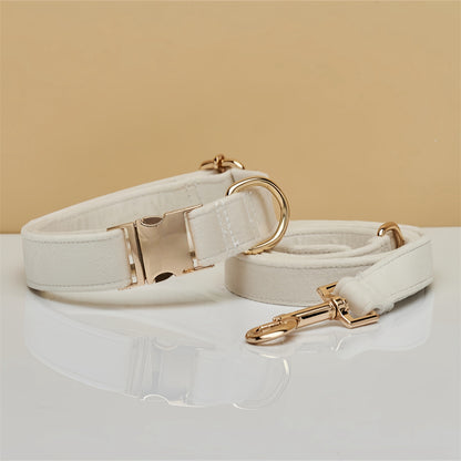 Personalized Velvet Collar & Leash Set