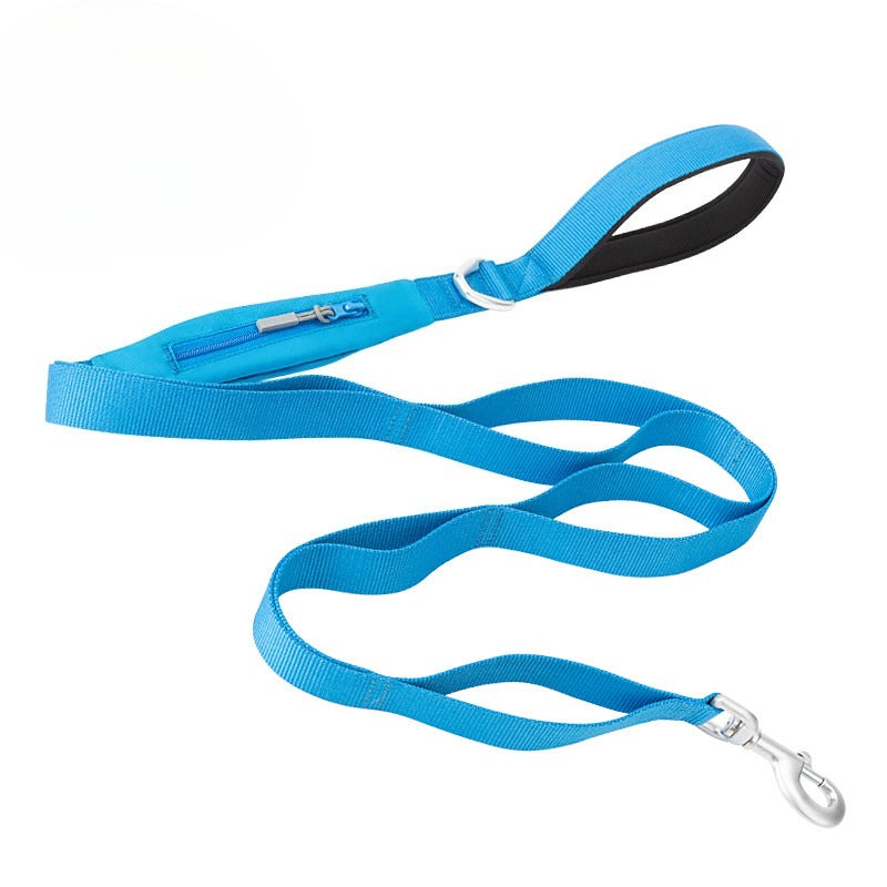 Lightweight CORDURA Dog Leash with Storage Pocket