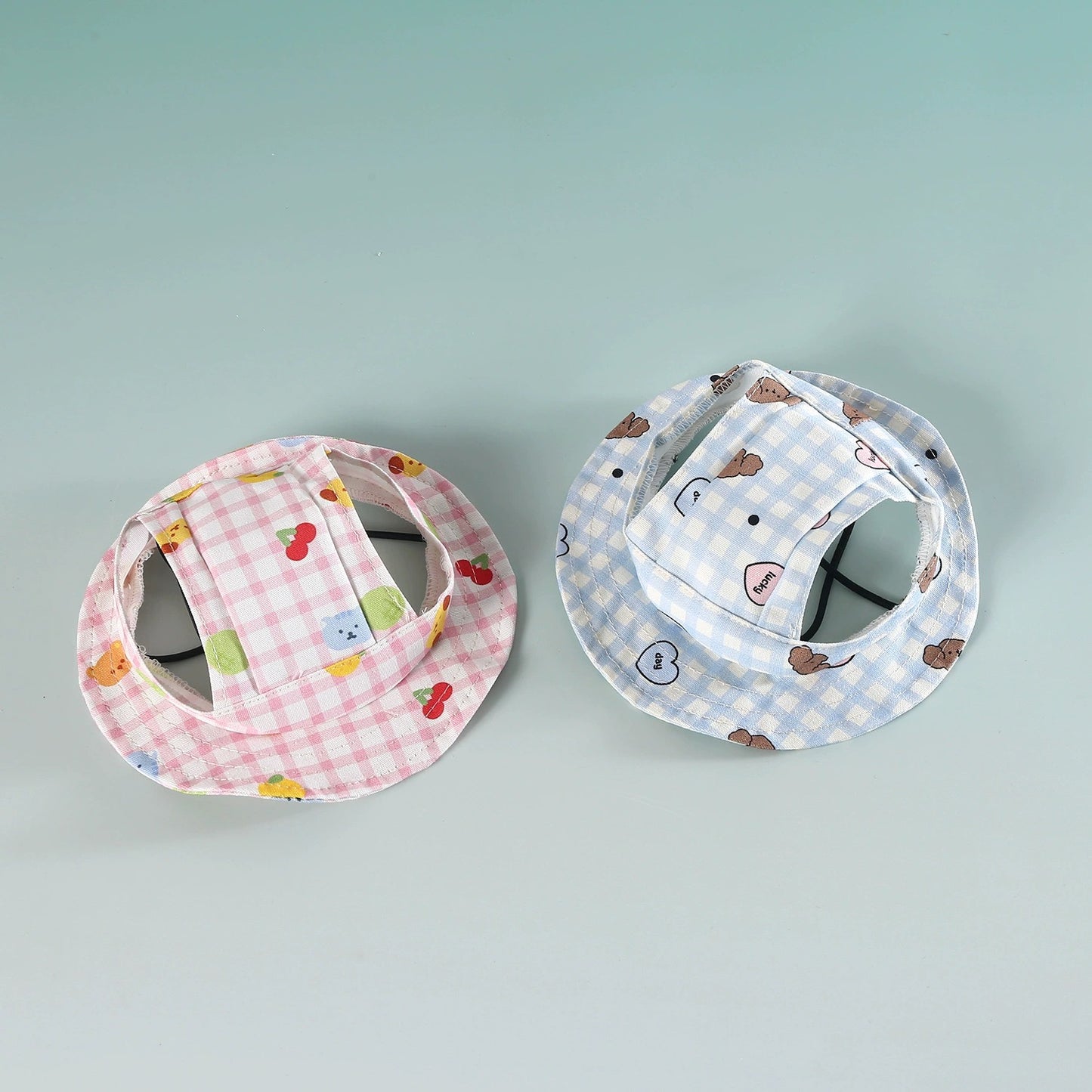 Plaid Cartoon Dog Hat