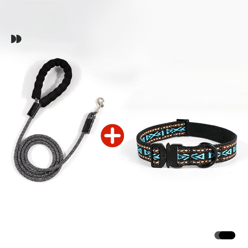 Tribal Collar & Leash Set – Multi