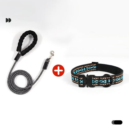 Tribal Collar & Leash Set – Multi