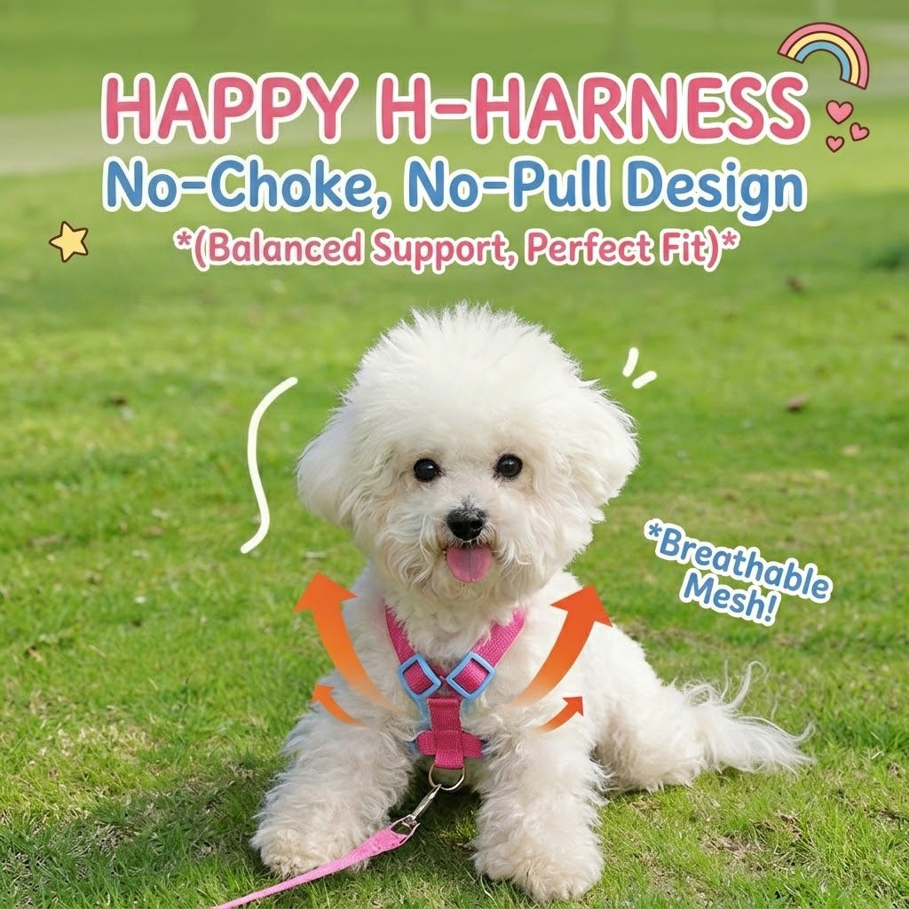 Plaid Bear Harness & Leash Set