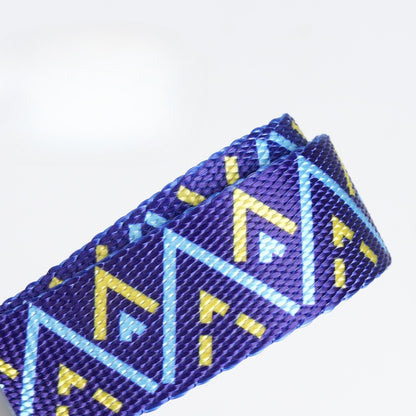 Geometric Reflective Harness & Leash Set