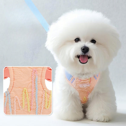 Seersucker Harness, Leash & Bag Set