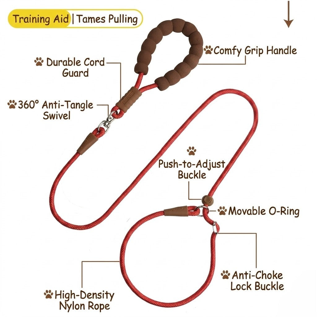 Foam Handle Dog Slip Leash