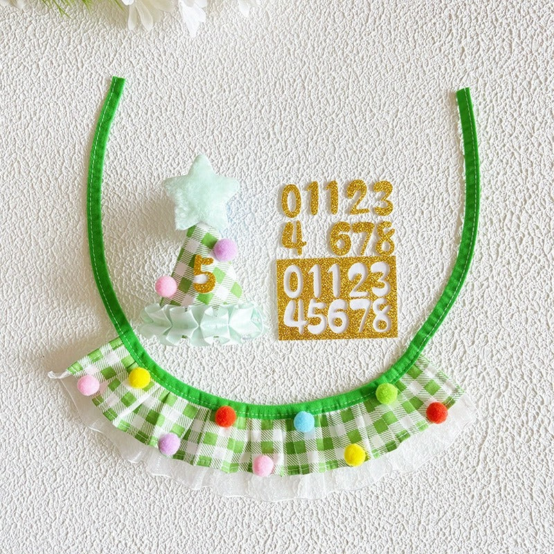 Plaid Birthday Hat & Bandana Set