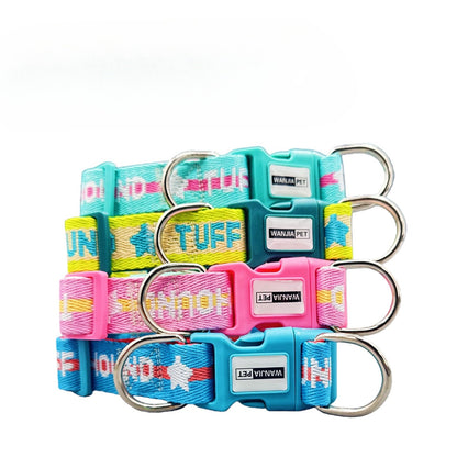 Star Pattern Dog Collar for Dogs – Blue