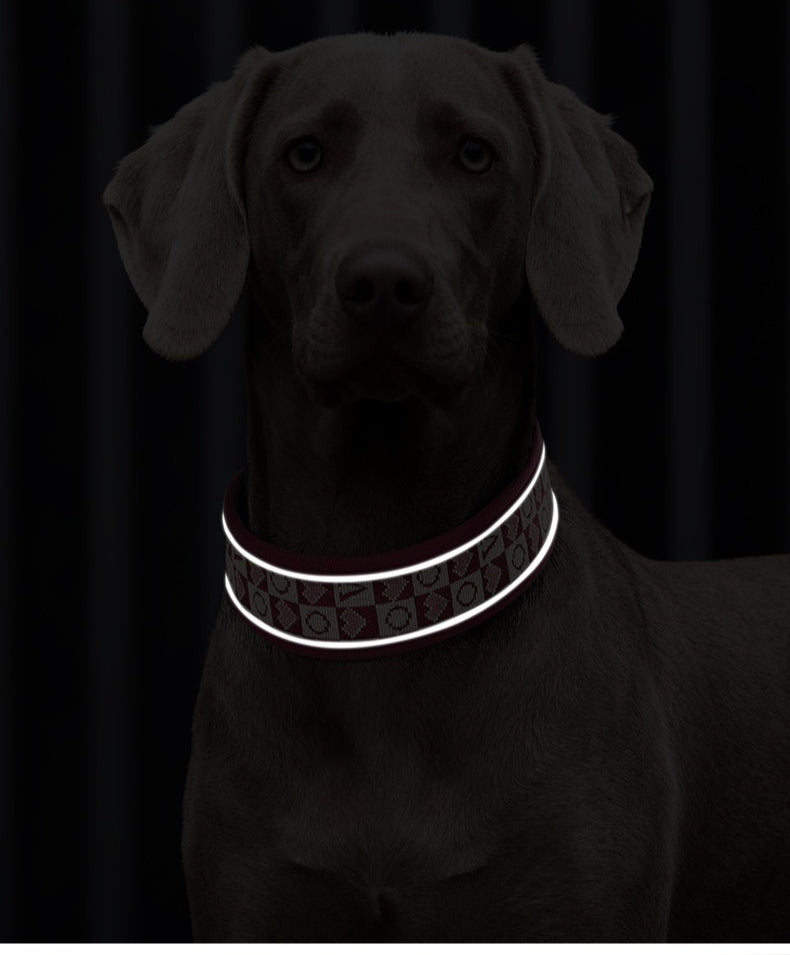 Reflective Wide Padded Dog Collar