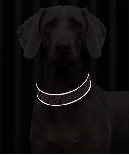 Reflective Wide Padded Dog Collar