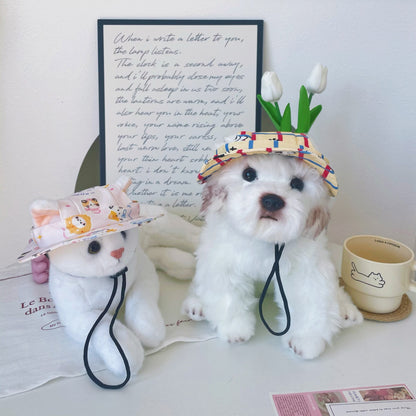 Cartoon Pattern Dog Hat