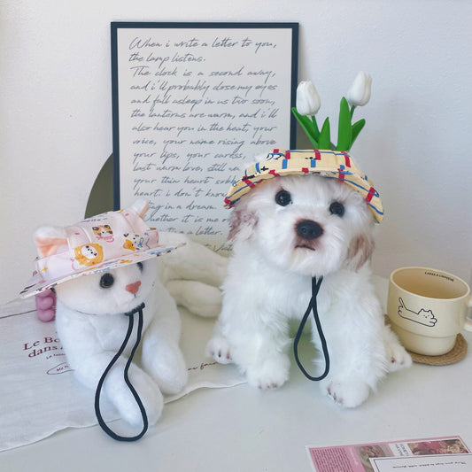 Cartoon Pattern Dog Hat