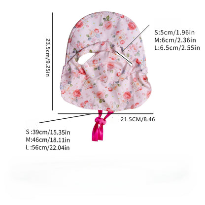 Floral Dog Hat