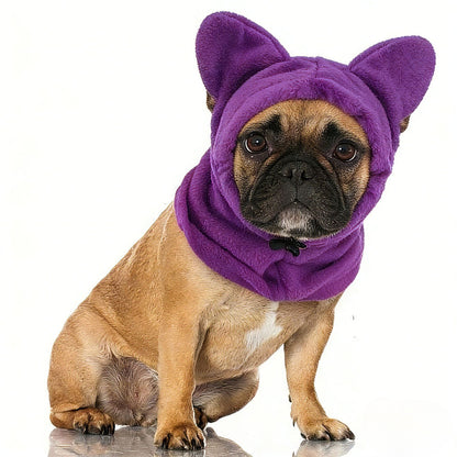 Winter Warm Fleece Dog Hat – Red