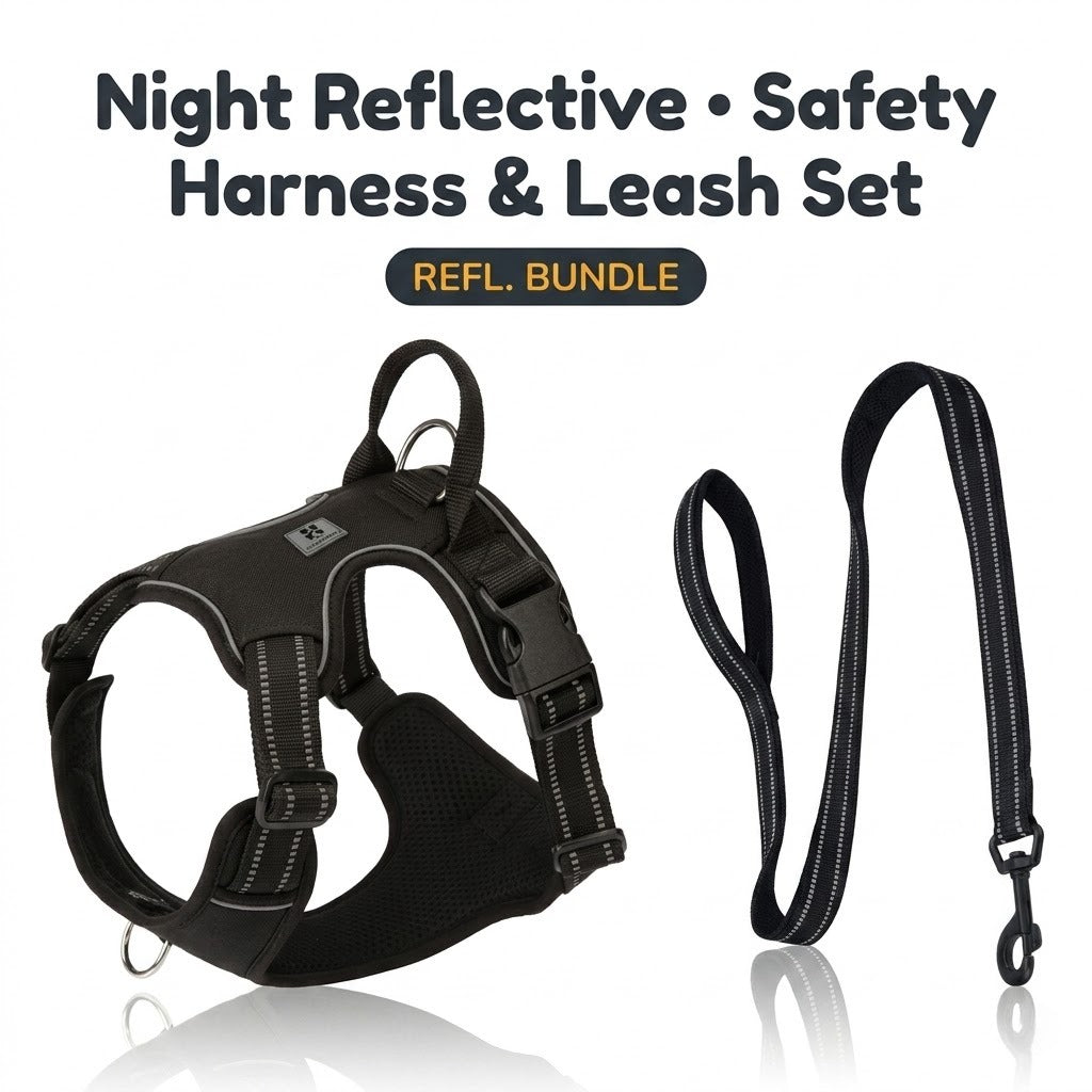 Reflective Harness & Leash Set