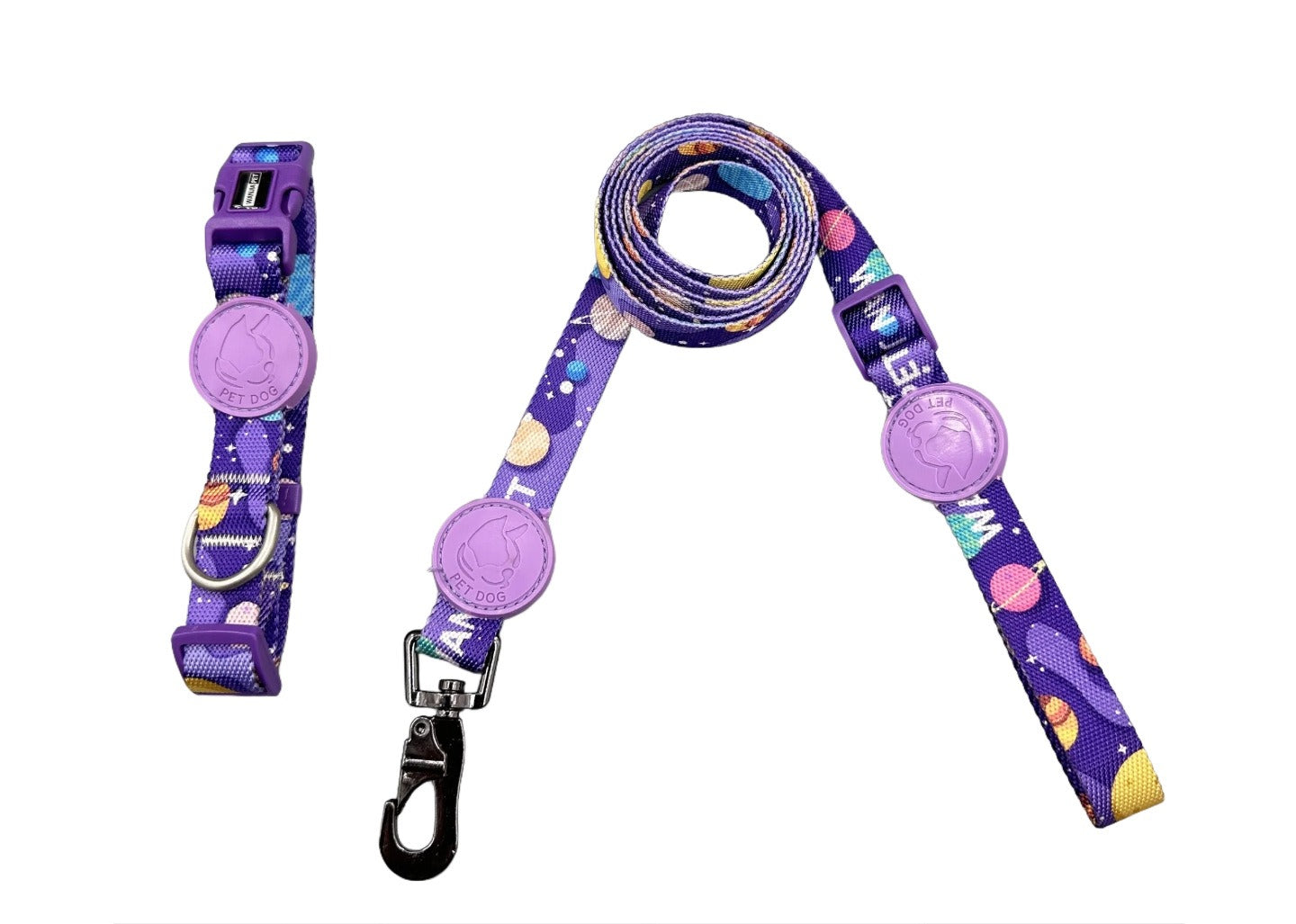 Patterned Accessory Set for Dogs – Multi-Color