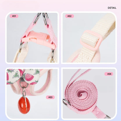 Fruit Pattern Harness & Leash Set