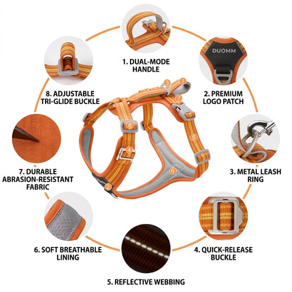 Reflective No-Pull Harness & Leash Set