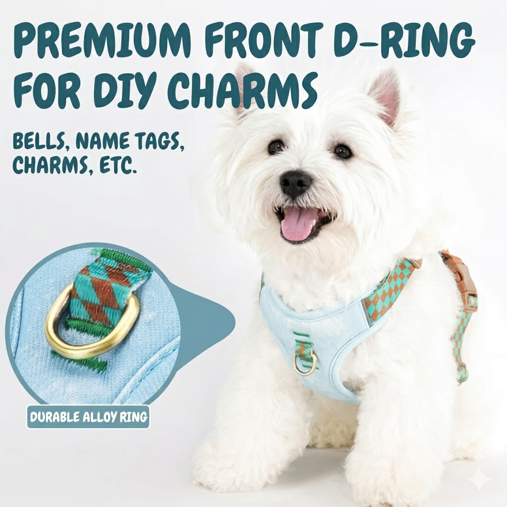 Denim Vest Harness & Leash Set