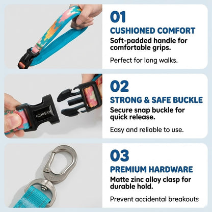 Patterned Hands-Free Dog Leash